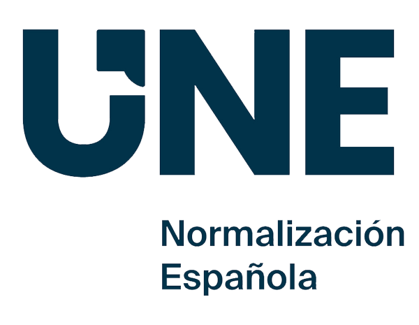 logotipo UNE Normalizacion Espanola